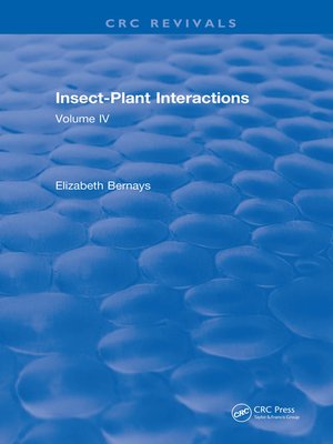 cover image of Insect-Plant Interactions (1992)